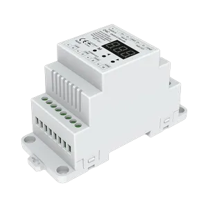 SOH 4-channel DMX512 dimmer D4C on DIN rail, RGBW, constant current 150-500 mA