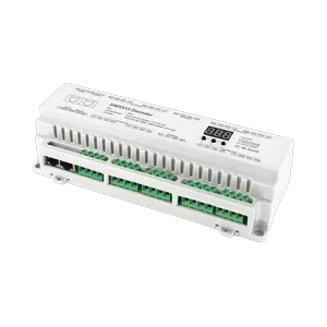 SOH DMX dimmer for DIN rail, 24 channels, 12-24 V, 24x 5A, constant voltage