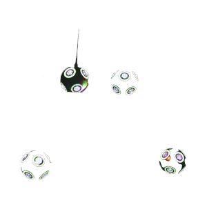 SOH Kinetic lift hanging Beam ball 8x RGBW, LED pixel, 21 cm, DMX512