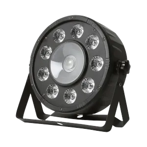 SOH LED PAR flat reflector 9x 10W + 10W RGB 3-in-1, DMX, remote control
