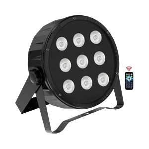 SOH LED PAR flat reflector 9x 10 W 4-in-1 RGBW, DMX, remote control