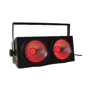 SOH LED blinder pixel reflector 2 eyes,white+warm white,200W+36x 5050 SMD LED,DMX