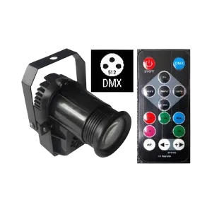 SOH LED pinspot reflector RGBW, 10W, remote control, DMX