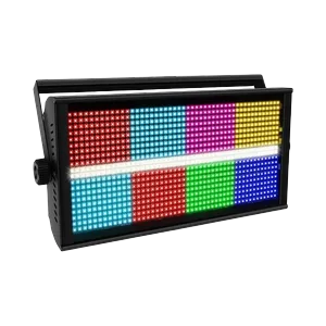 SOH LED strobe 150 W, 960 LEDs, 8x RGB + 8x white segment, slim design, DMX