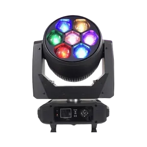 SOH Moving LED head ZOOM Beam Wash Bee Eye, 7x 40 W RGBW 4in1, silent, DMX