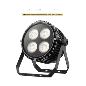 SOH Waterproof LED PAR reflector, 4x 50 W COB, white+warm white 2in1, IP67, DMX