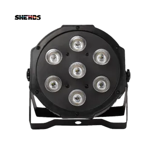SHEHDS LED Flat Par 7x18W RGBWAUV