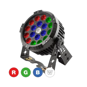 Flash LED PAR 64 19x10W RGBW 4in1 IP65 mk2 Alu Housing PowerCon True Sockets P7110027