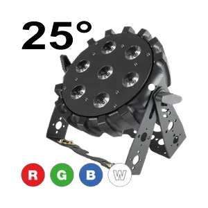 Flash LED PAR 64 SLIM 7x10W RGBW Mk2 P7100408 25*